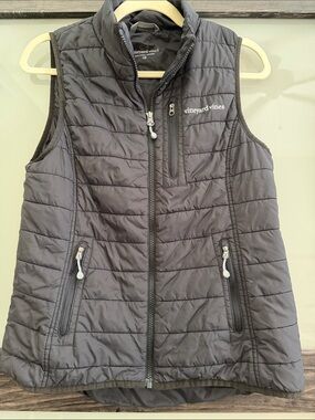 $178 msrp Vineyard Vines Quilted mountain weekend Puffer Vest in Charcoal xs